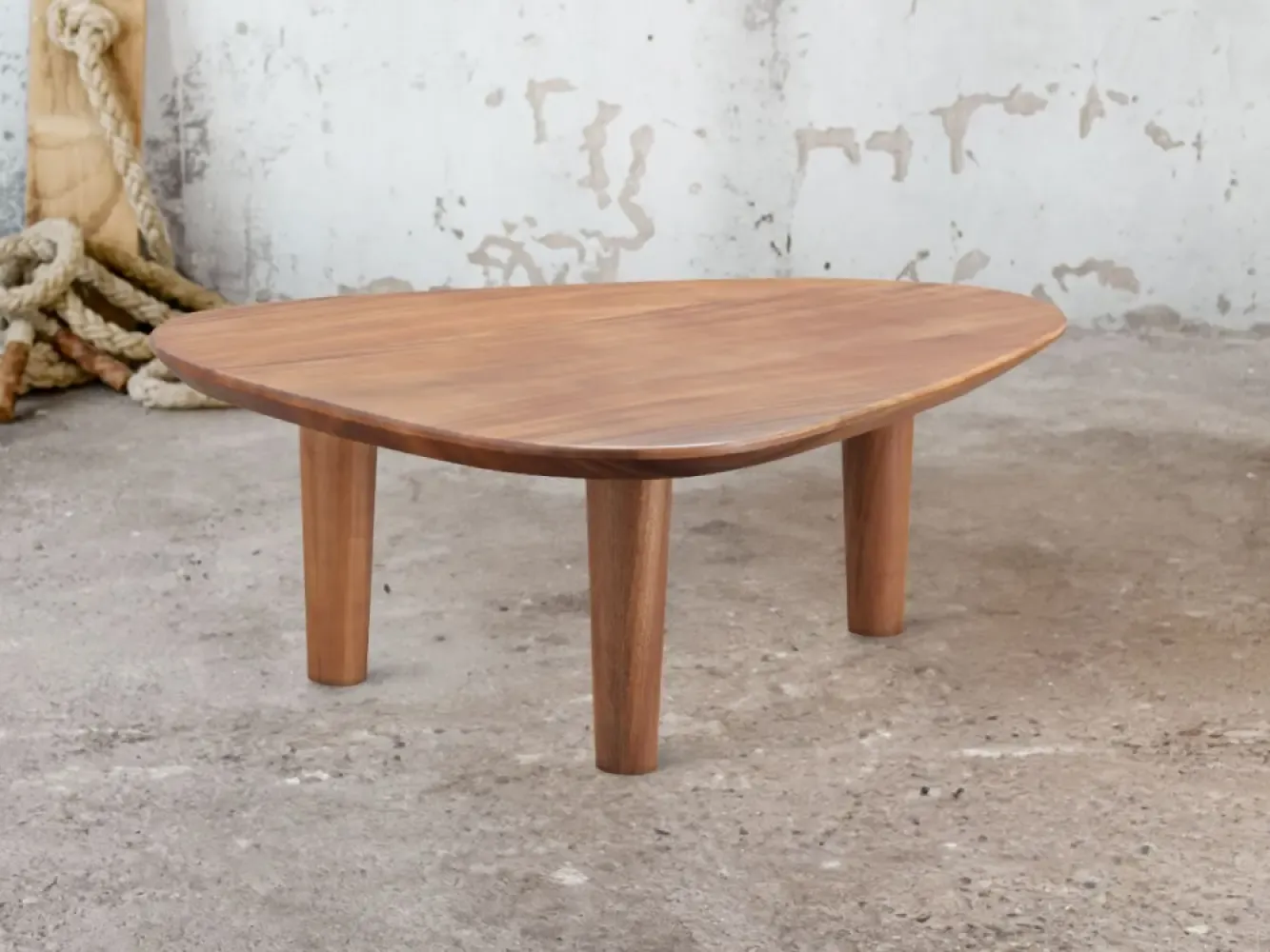 Cavel Kiezel Notenhouten Salontafel