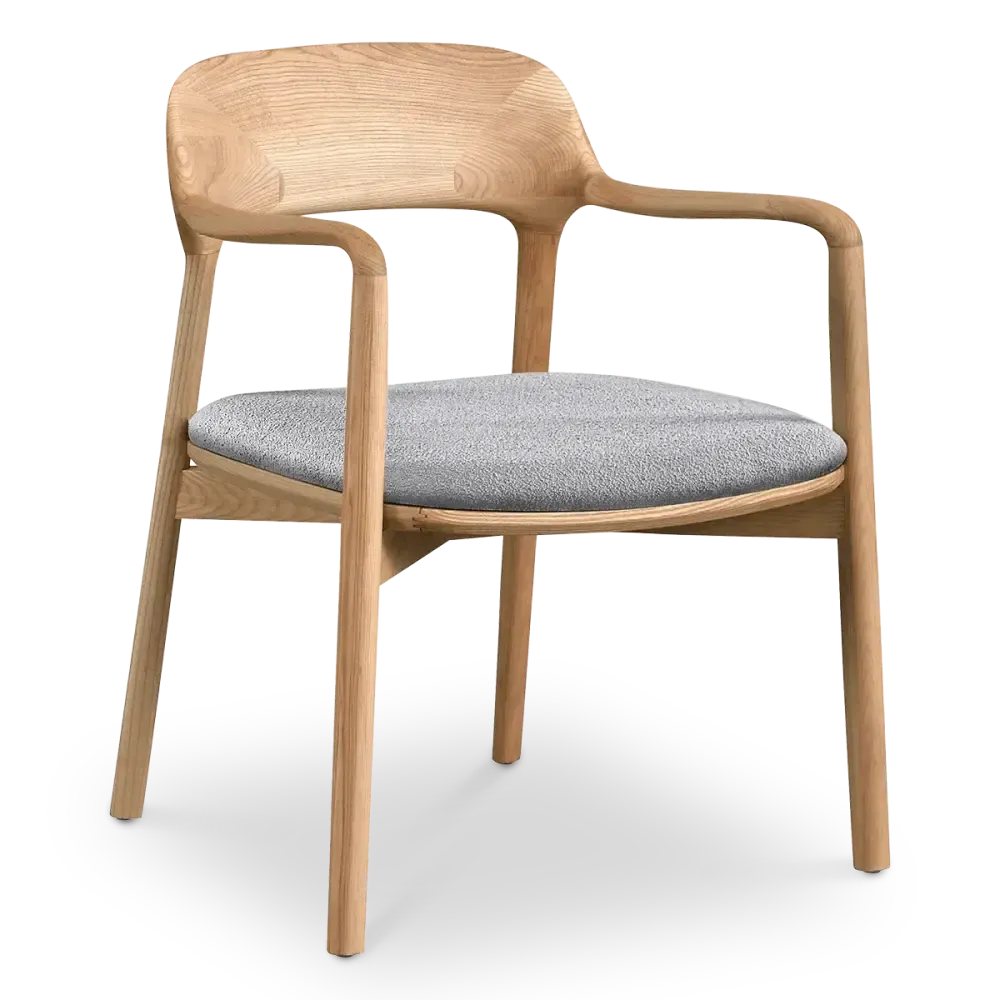 specificaties-kennedy-eetkamerstoel-essenhout-grijs bouclé