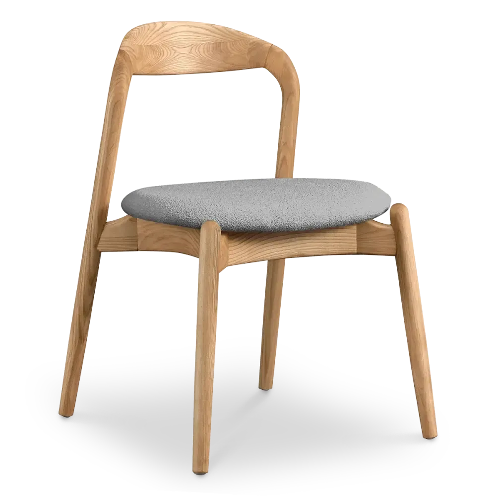 specificaties-bow-eetkamerstoel-essenhout-grijs bouclé 