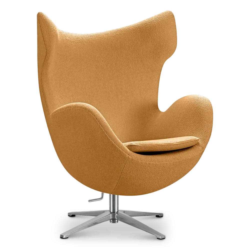 specificaties flag chair bruin boucle chrome onderstel