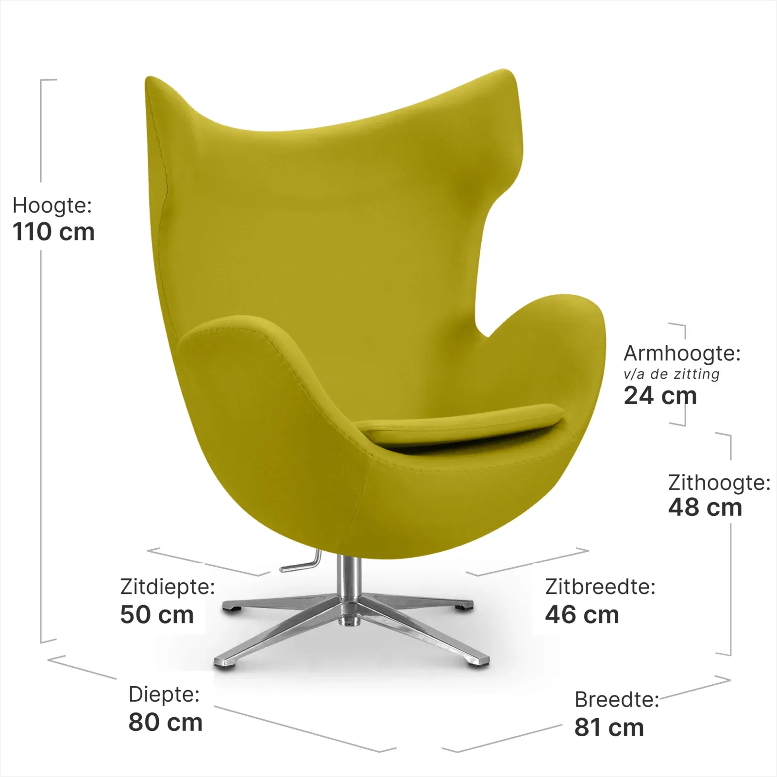 Flag Chair Groen Kasjmier