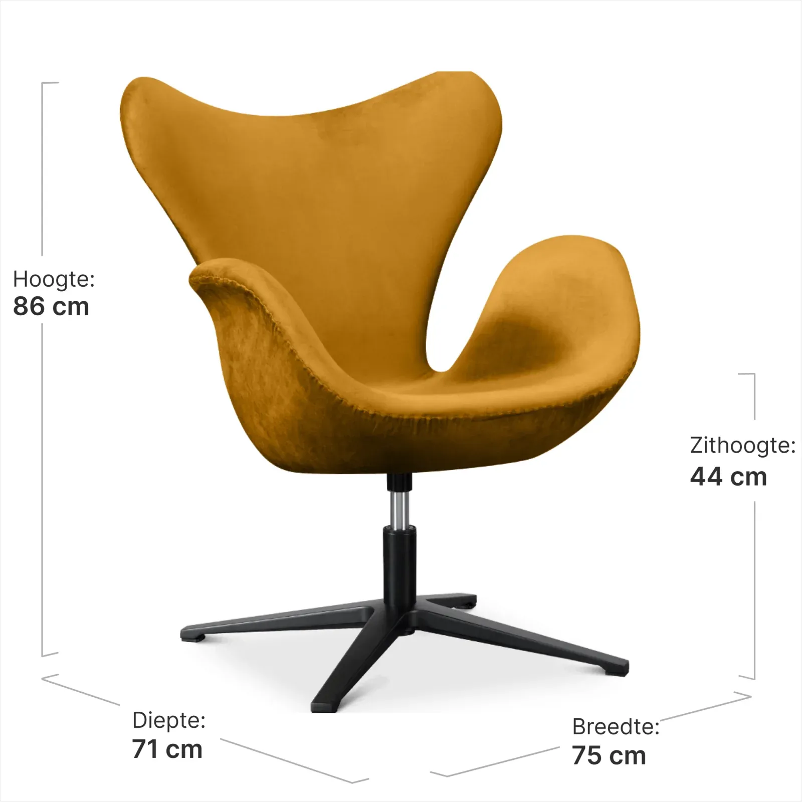 Sean Chair Oker Velvet