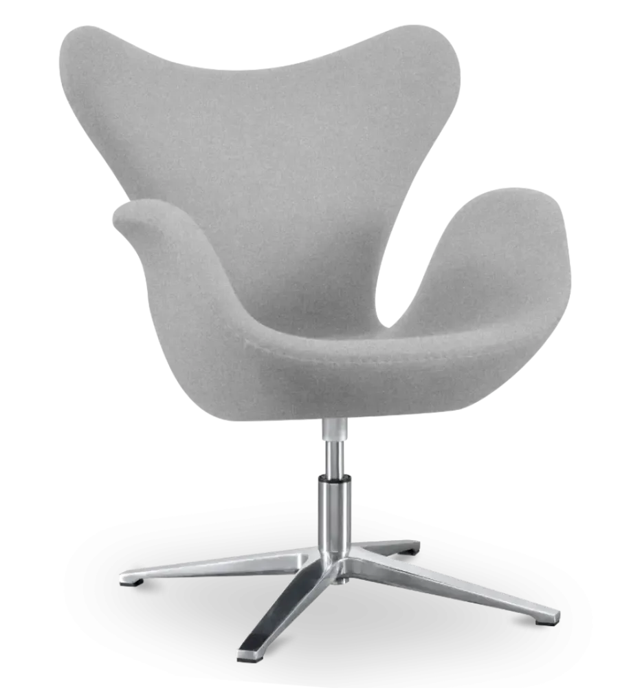 specificaties sean chair grijs kasjmier chrome poot 