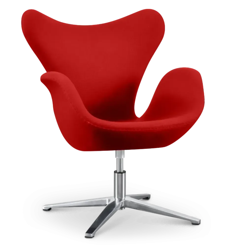 specificaties sean chair rood kasjmier chrome poot  