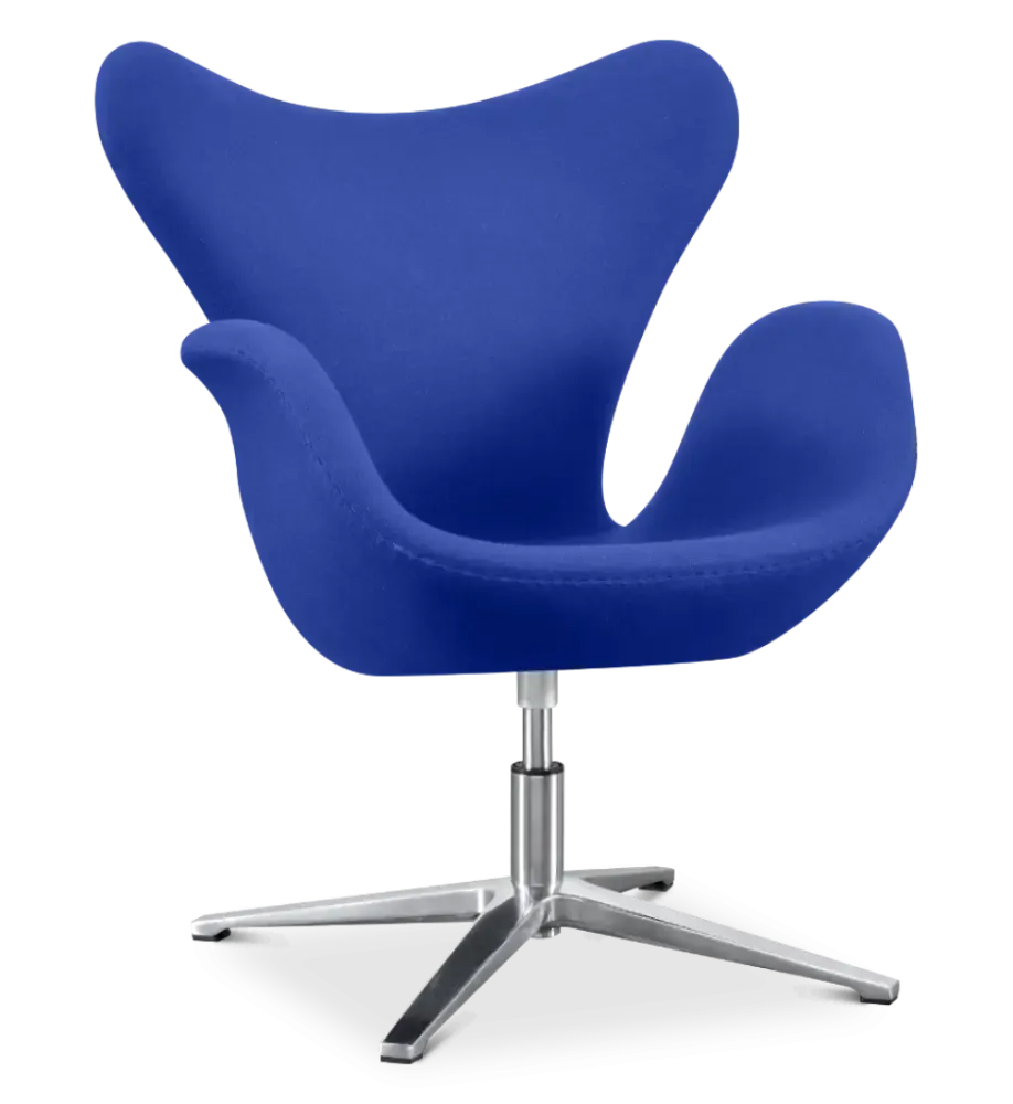 specificaties sean chair blauw kasjmier chrome poot