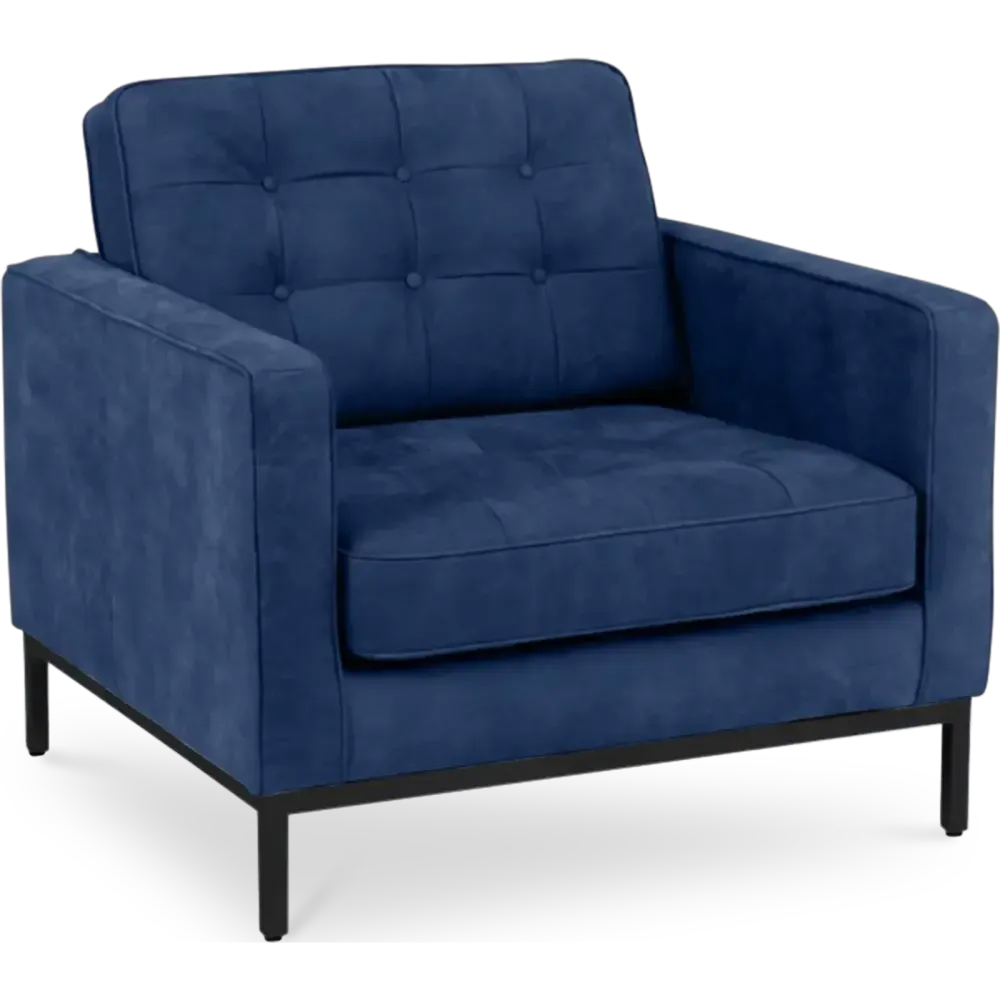 specificaties Italo chair blauw velvet   
