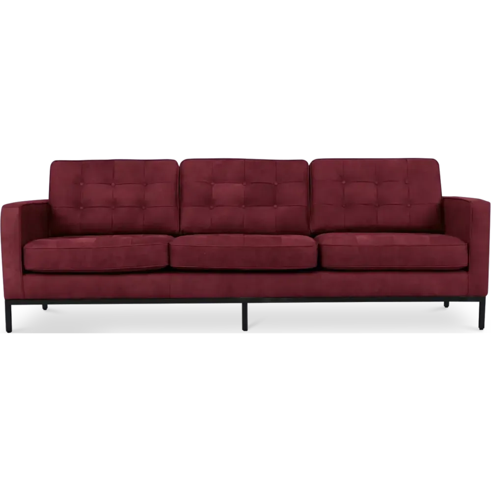 specificaties Italo 3 zits rood velvet