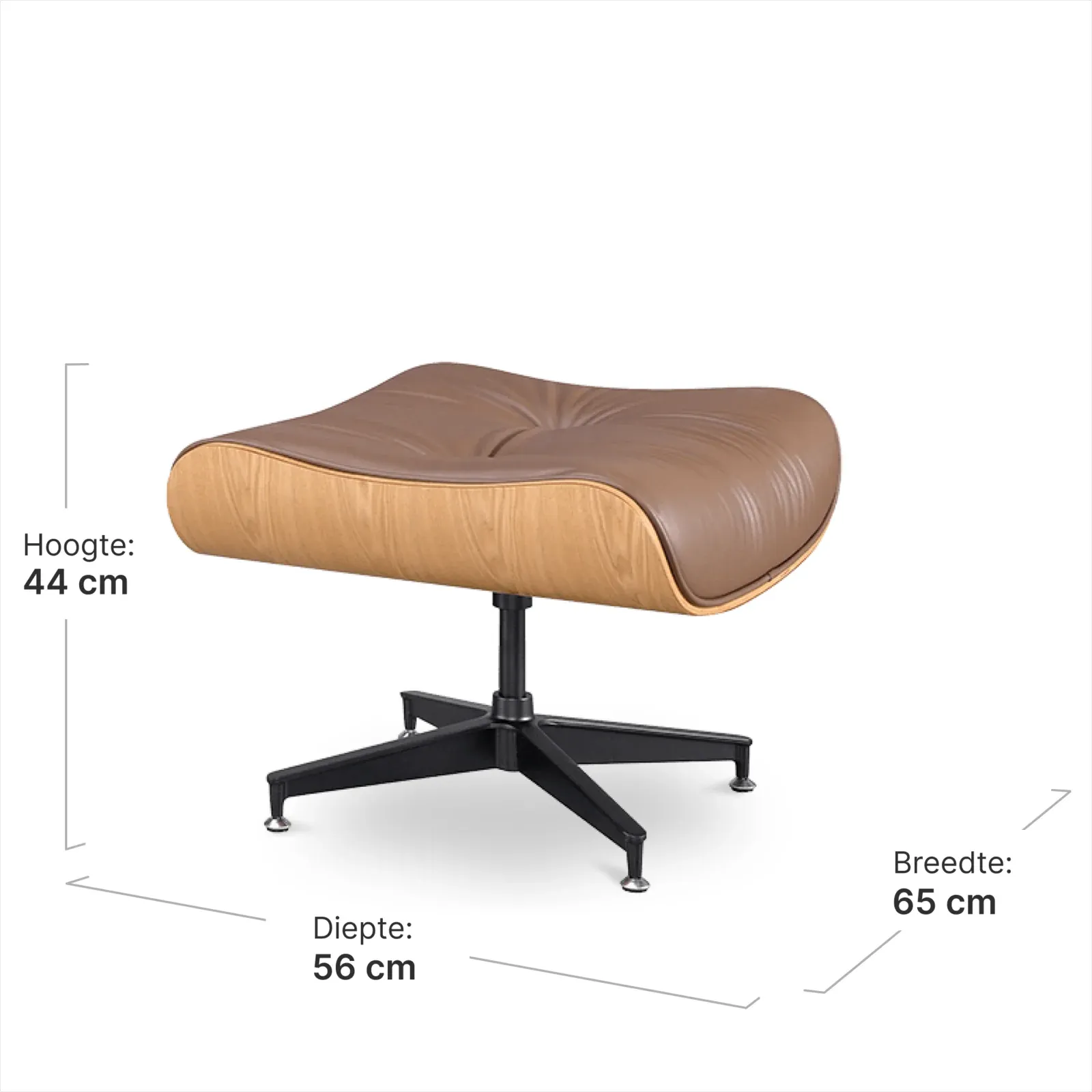 Cavel Lounge Chair Bruin Leer | Essen Schalen