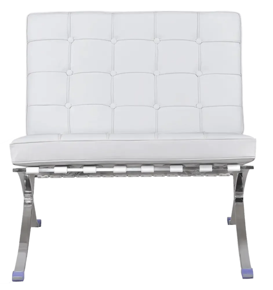 Barcelona Chair Luxe Volleer Wit