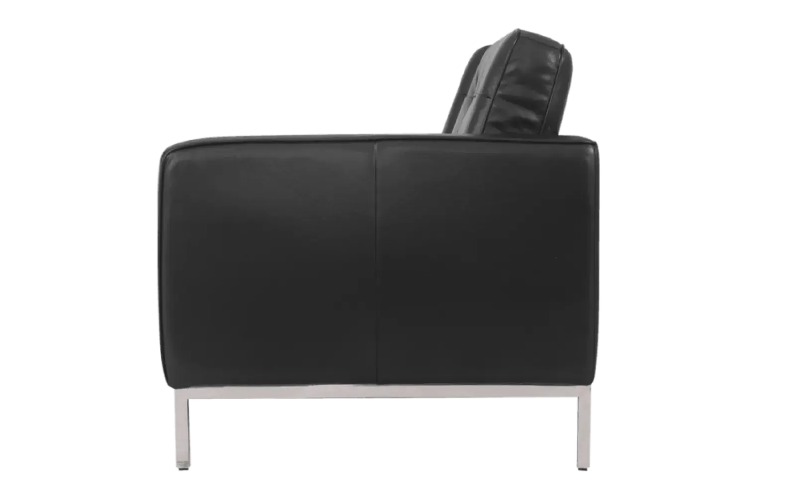 Florence Knoll Twee Zits Zwart Leer