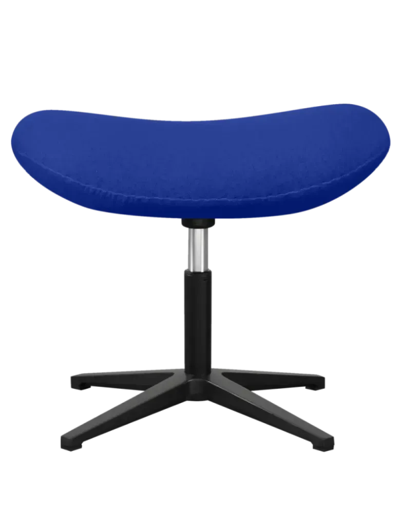 Flegg Ottoman / Hocker Blauw Kasjmier