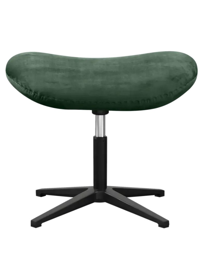 Flegg Ottoman / Hocker Forrest Green Velvet
