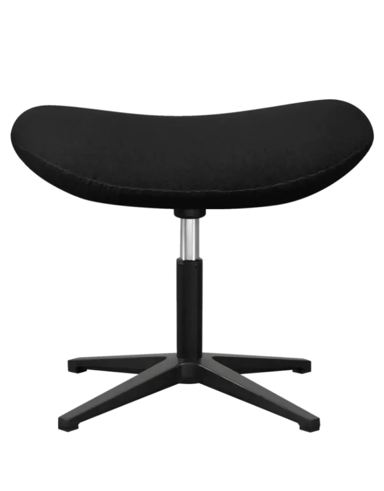 Flegg Ottoman / Hocker Zwart Kasjmier