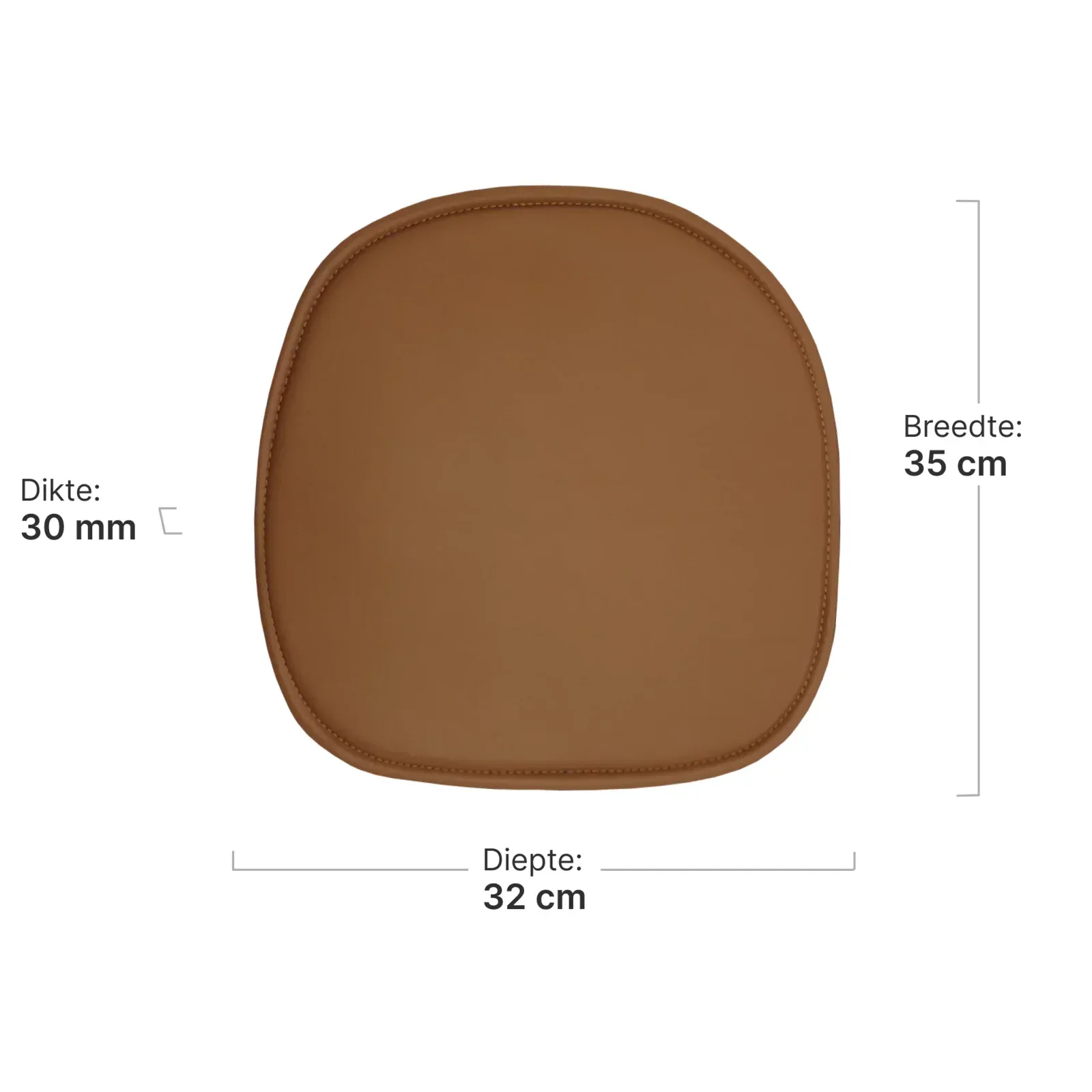 Eames Chair Seatdot / Zitkussen Bruin