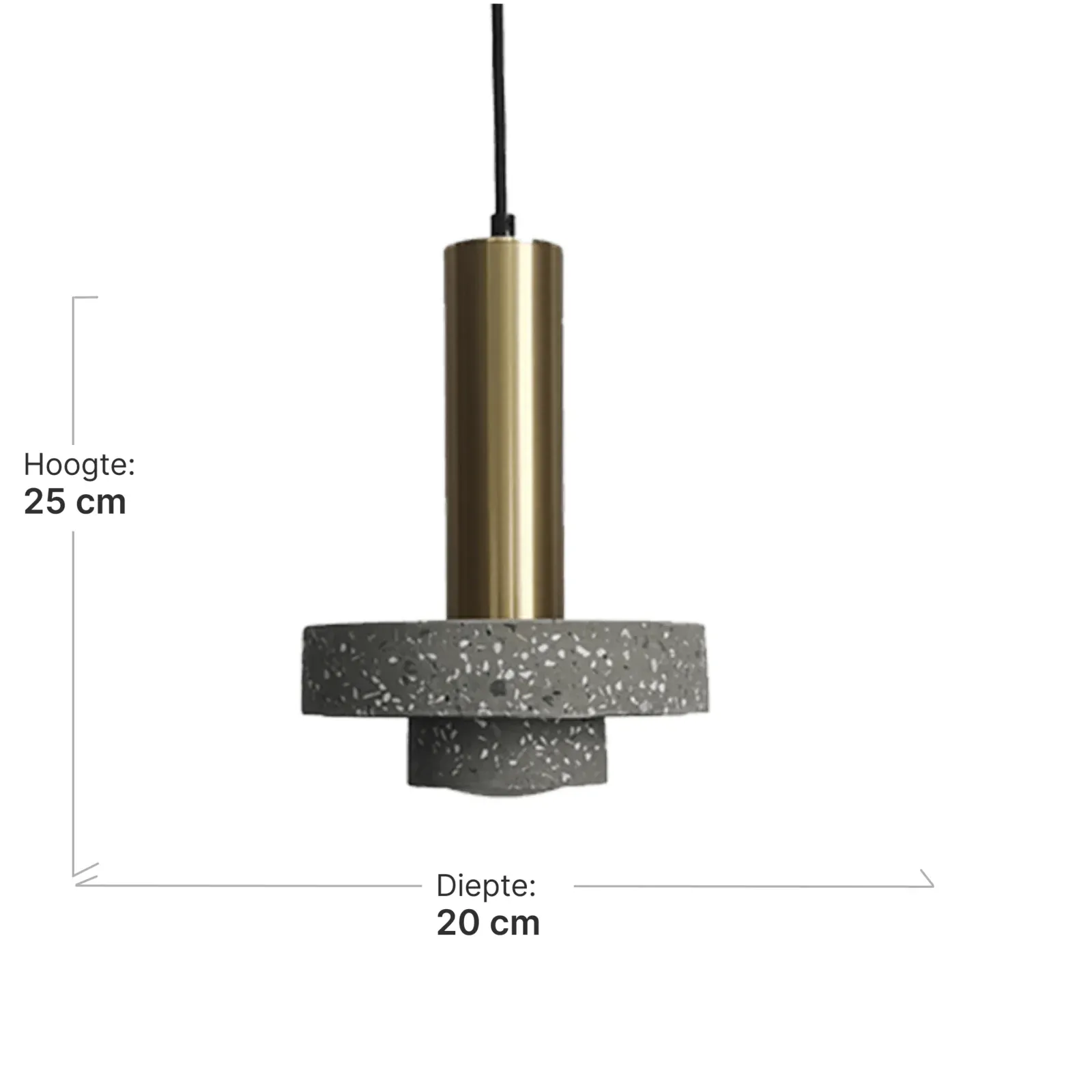 Hanglamp Terazzo | Zwart