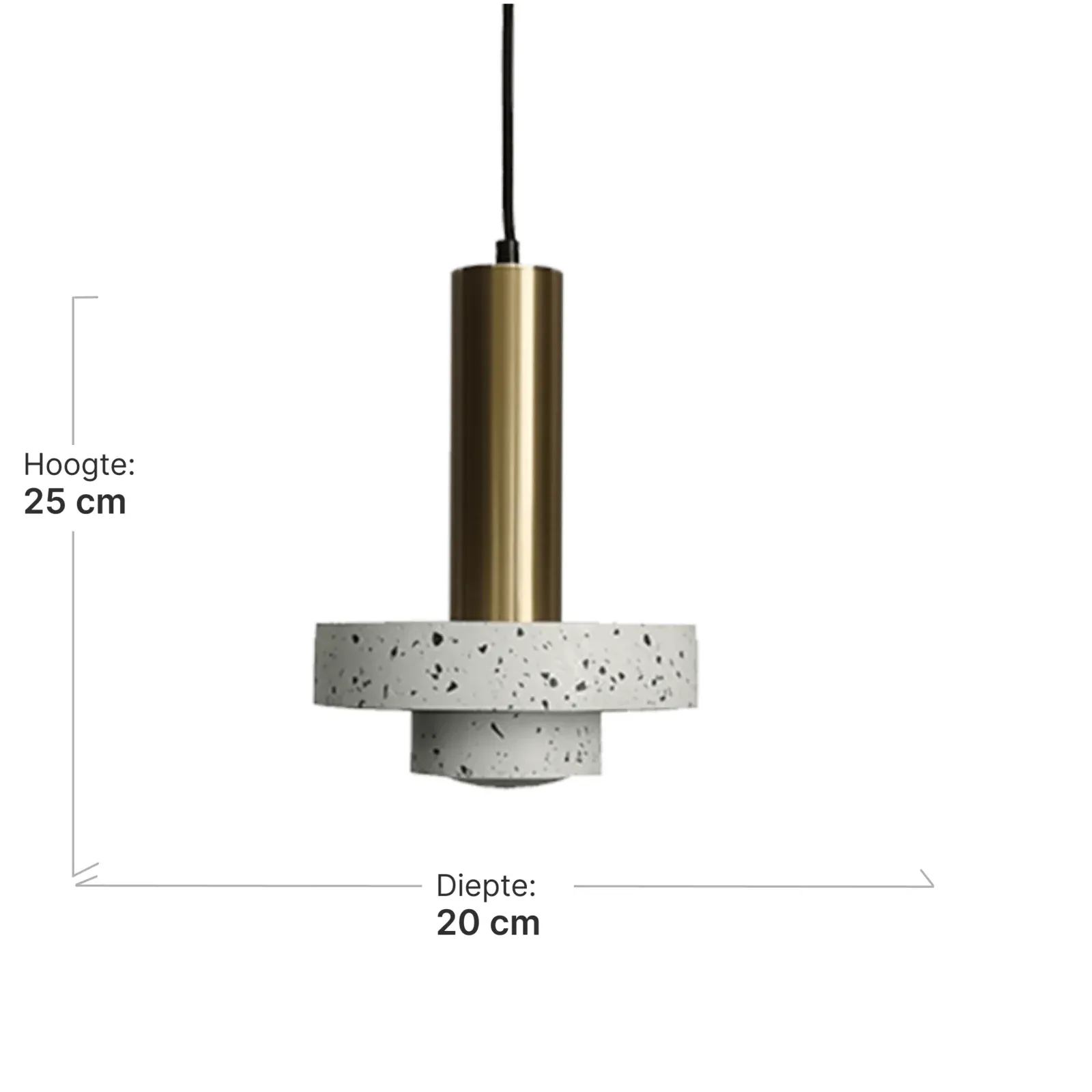 Hanglamp Terazzo | Wit