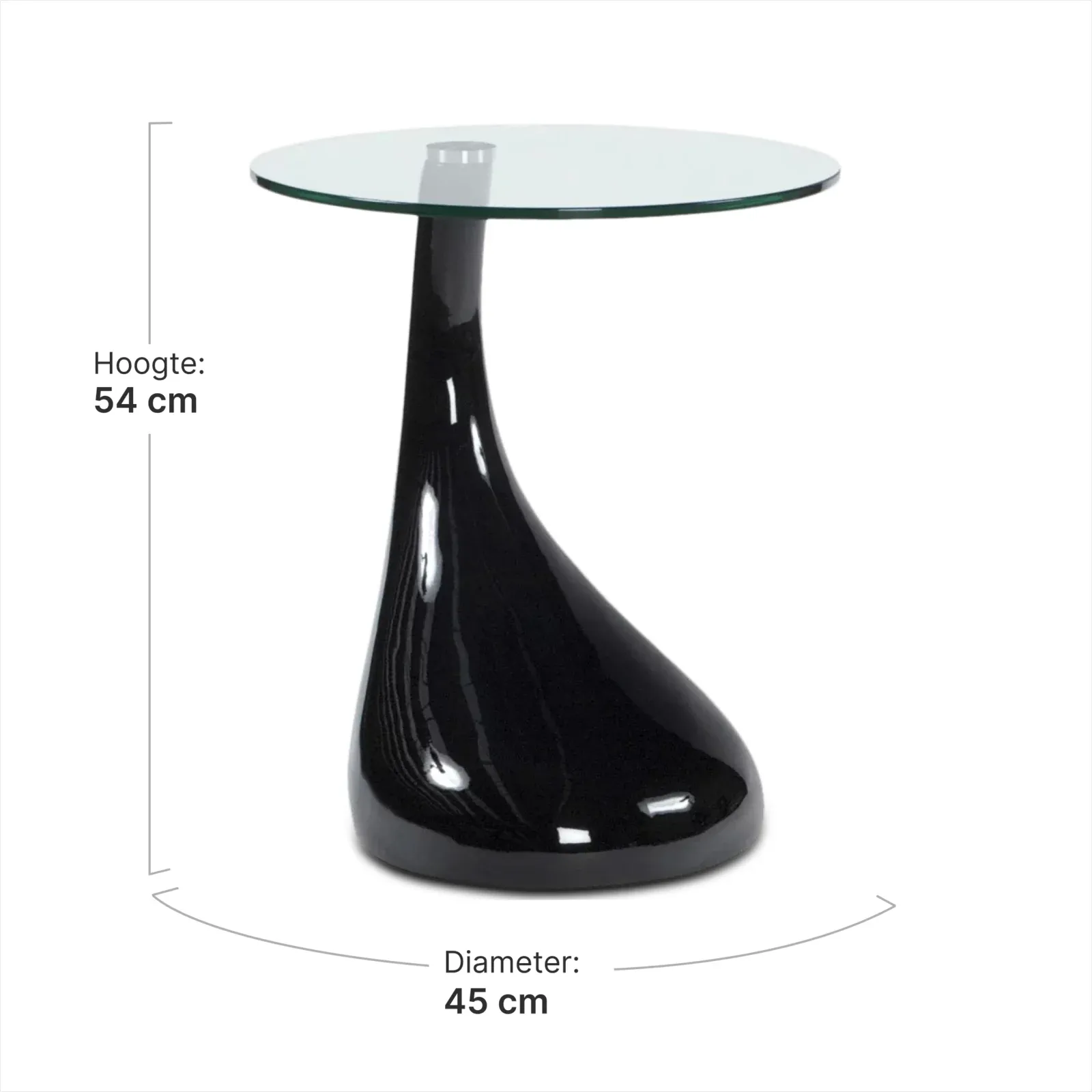 Nuvigro Bijzettafel Zwart