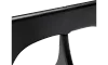 Japandi Salontafel Sabi | Glazen Blad | Zwart Onderstel