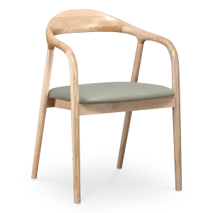 Artson Eetkamerstoel | Essen | Grijs/Groen PU Leer