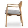 Kennedy Eetkamerstoel | Naturel Essen | Grijs Boucle