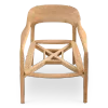 Kennedy Eetkamerstoel | Essen Hout | Wit Teddy / Boucle