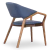 Japandi Eetkamerstoel Candorra | Blauw | Walnoot