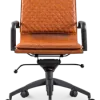 Diamond Softpad Bureaustoel Cognac | Lage Rug