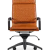 Diamond Softpad Bureaustoel Cognac | Hoge Rug