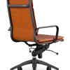 Diamond Softpad Bureaustoel Cognac | Hoge Rug