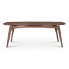 Eettafel Japandi Deens Ovaal Walnoot