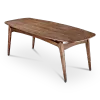 Eettafel Japandi Deens Ovaal Walnoot
