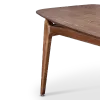 Eettafel Japandi Deens Ovaal Walnoot