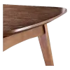 Eettafel Japandi Deens Ovaal Walnoot