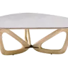 Japandi Salontafel Butterfly | Wit Keramiek | Essen Onderstel