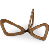 Japandi Salontafel Butterfly | Glazen Blad | Walnoot Onderstel