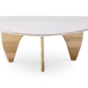 Japandi Salontafel Sabi | Wit Keramiek | Essen Onderstel