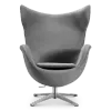 Flag Chair Zilver Grijs Velvet