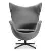 Flag Chair Zilver Grijs Velvet