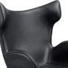 Flag Chair Zwart Leer