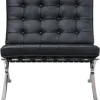 Barcelona Chair Luxe Volleer Zwart