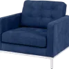Italo Chair Kings Blue Velvet