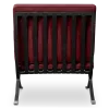 Paviljoen Chair XL Bordeaux Red Velvet | Black Frame