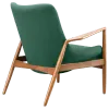 Cavel Flyder Scandinavische Lounge Chair Teddy Groen Walnoot