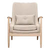 Cavel Flyder Scandinavische Lounge Chair Teddy Taupe Essen