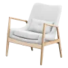 Cavel Flyder Scandinavische Lounge Chair Teddy Wit Essen