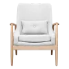 Cavel Flyder Scandinavische Lounge Chair Teddy Wit Essen