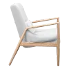 Cavel Flyder Scandinavische Lounge Chair Teddy Wit Essen