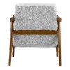Cavel Hezel Scandinavische Lounge Chair Teddy Wit Walnoot
