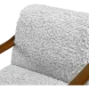 Cavel Hezel Scandinavische Lounge Chair Teddy Wit Walnoot