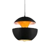 Hanglamp Peach | Mat Zwart / Goud